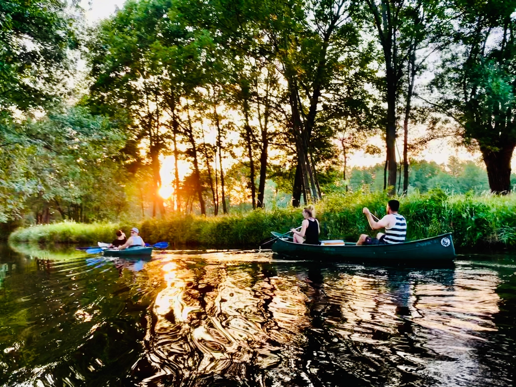 Paddlerin im Spreewald